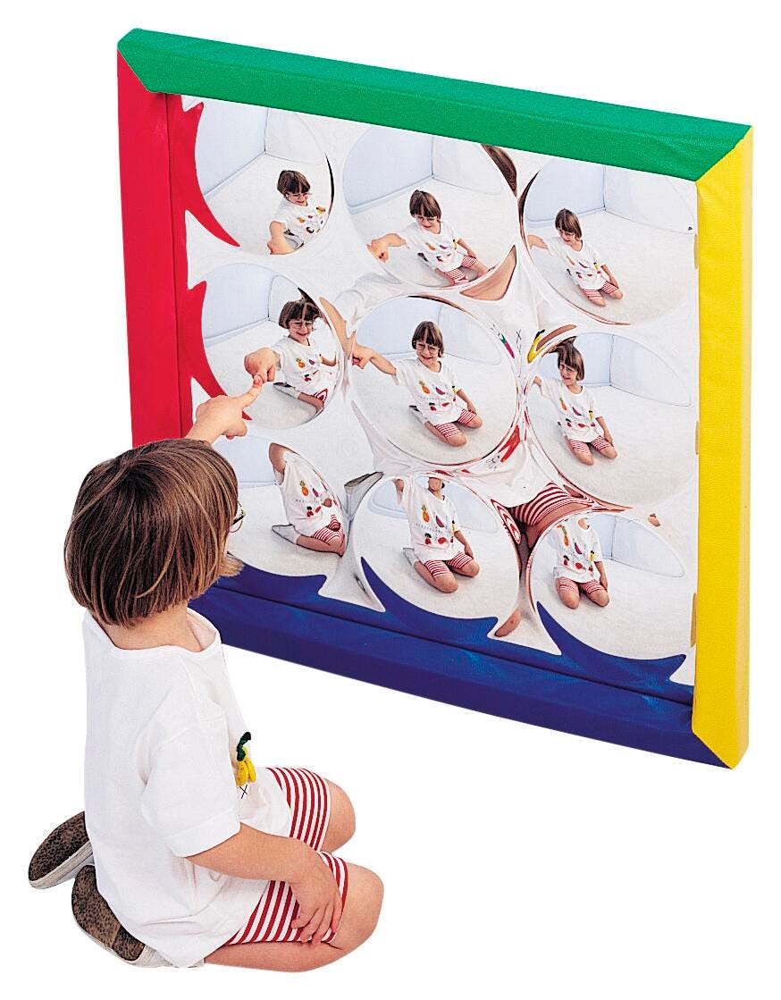 Children's Factory Square Non-Glass Mirror, 34 x 34 Inches, Item Number 505709